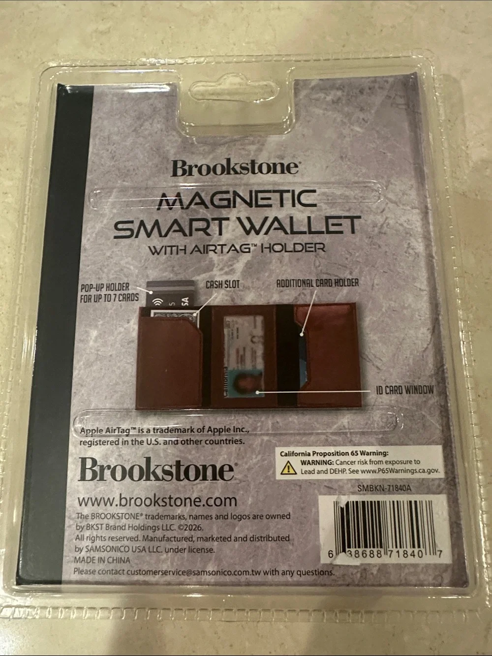 Brookstone new package